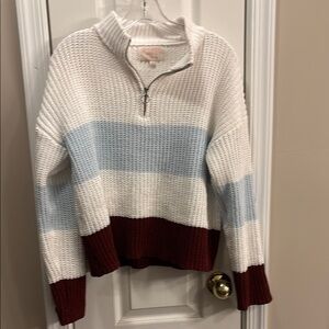 Audrey Parks by Francesca’s Colorblock Women's Sweater - size smaller
